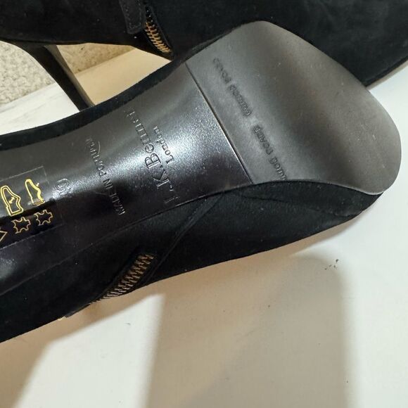 LK Bennett London Black suede shoe booties EU 40 US 9 - Picture 8 of 16